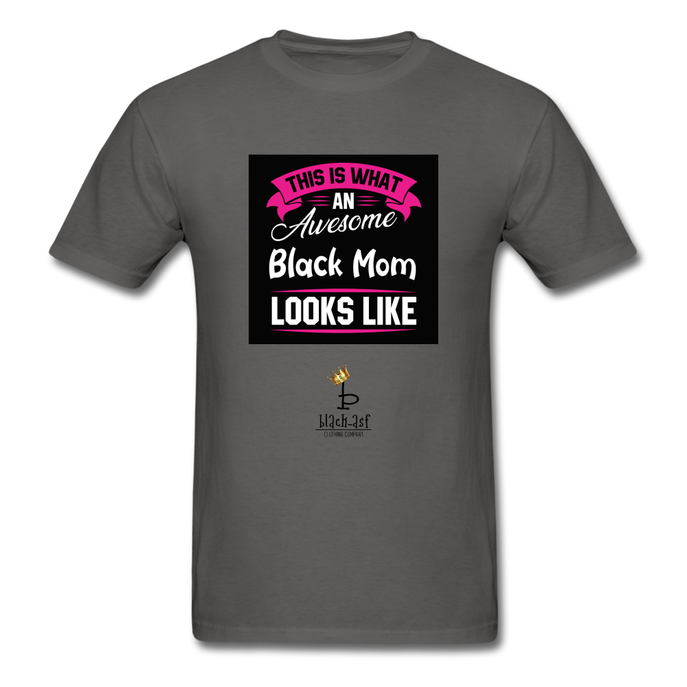 Awesome Black Mom Tee - charcoal