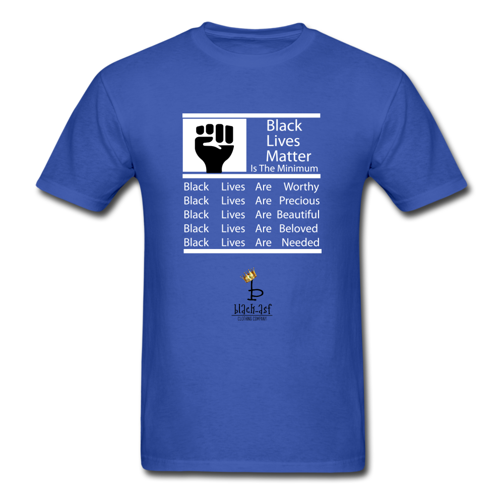 Matters is the minimum - royal blue
