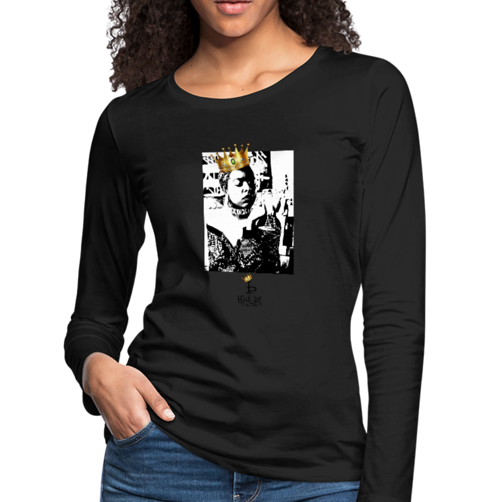 Black Queen - Women's Premium Slim Fit Long Sleeve T-Shirt - black