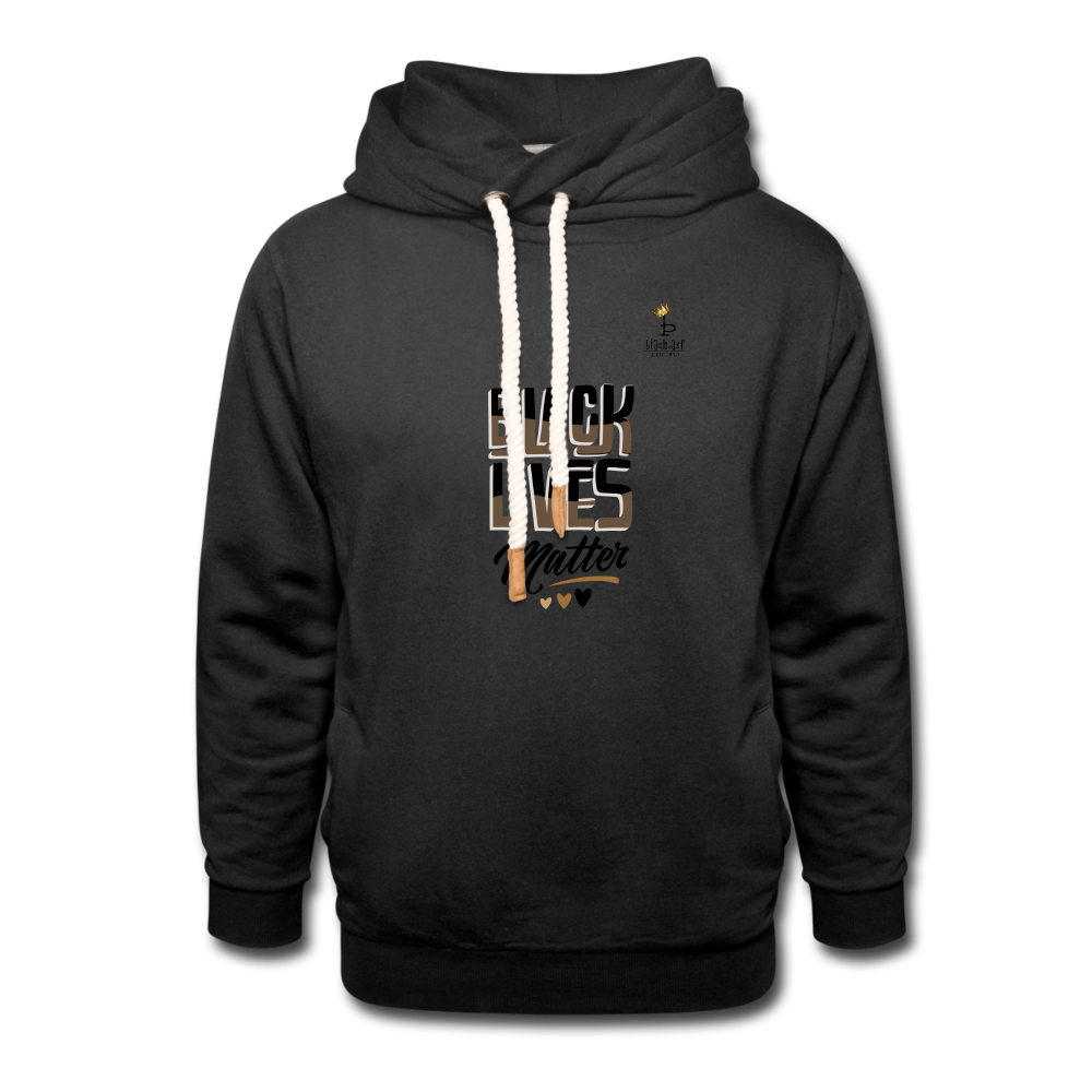 BLM -Unisex Shawl Collar Hoodie - black