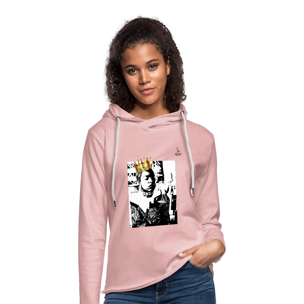 Black Queen - Unisex Lightweight Terry Hoodie - cream heather pink