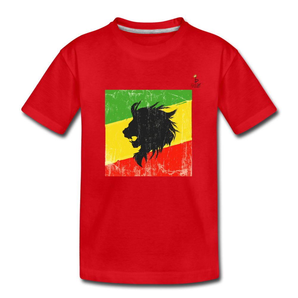 Lion of Judah - Kids' Premium T-Shirt - red