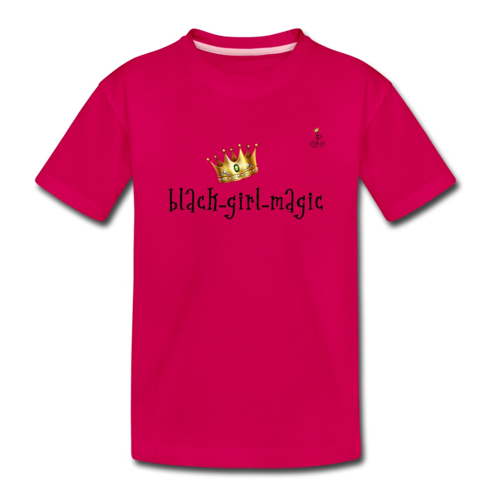 Black Girl Magic - Toddler Premium T-Shirt - dark pink