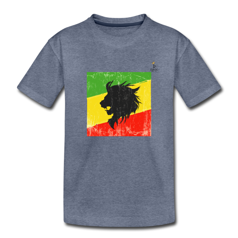 Lion of Judah - Toddler Premium T-Shirt - heather blue