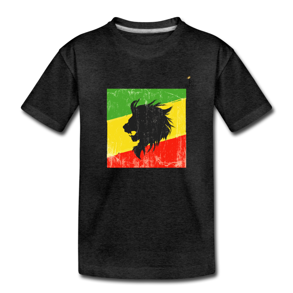 Lion of Judah - Toddler Premium T-Shirt - charcoal gray