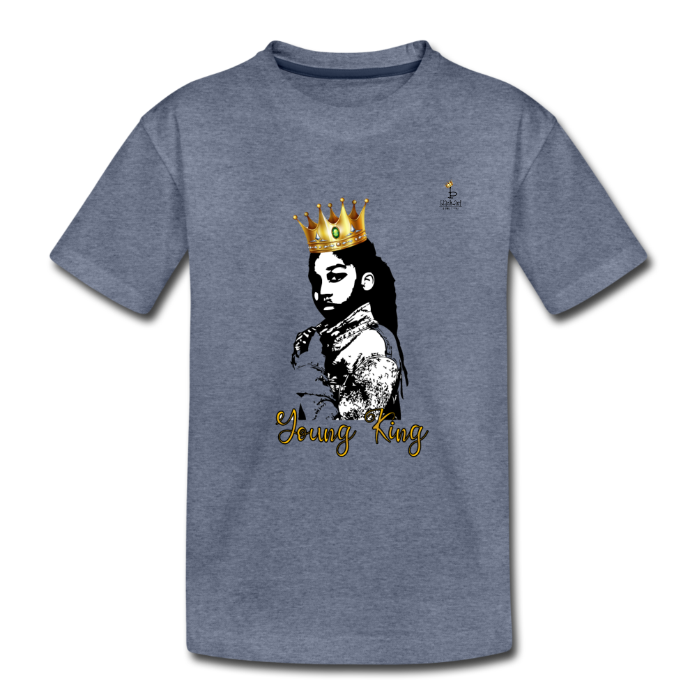 Young King - Toddler Premium T-Shirt - heather blue