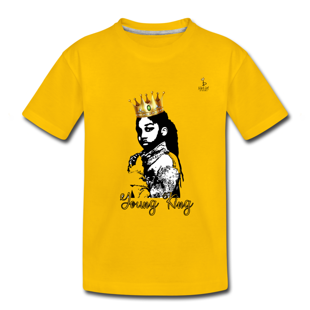 Young King - Kids' Premium T-Shirt - sun yellow
