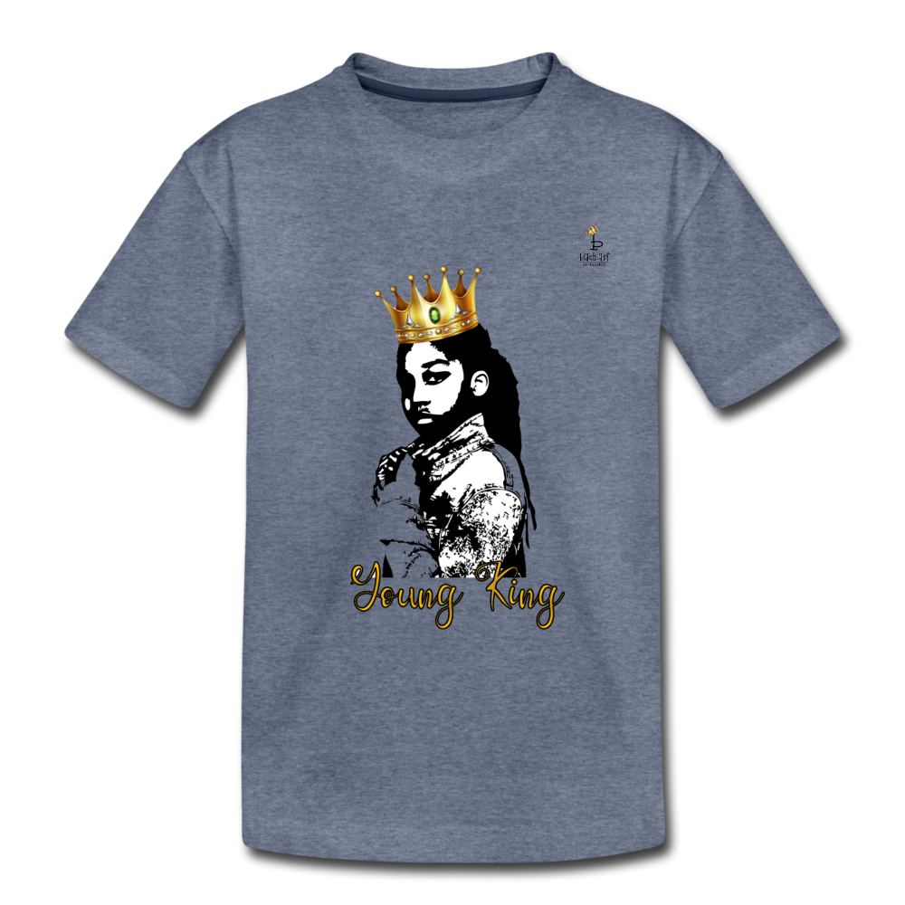 Young King - Kids' Premium T-Shirt - heather blue