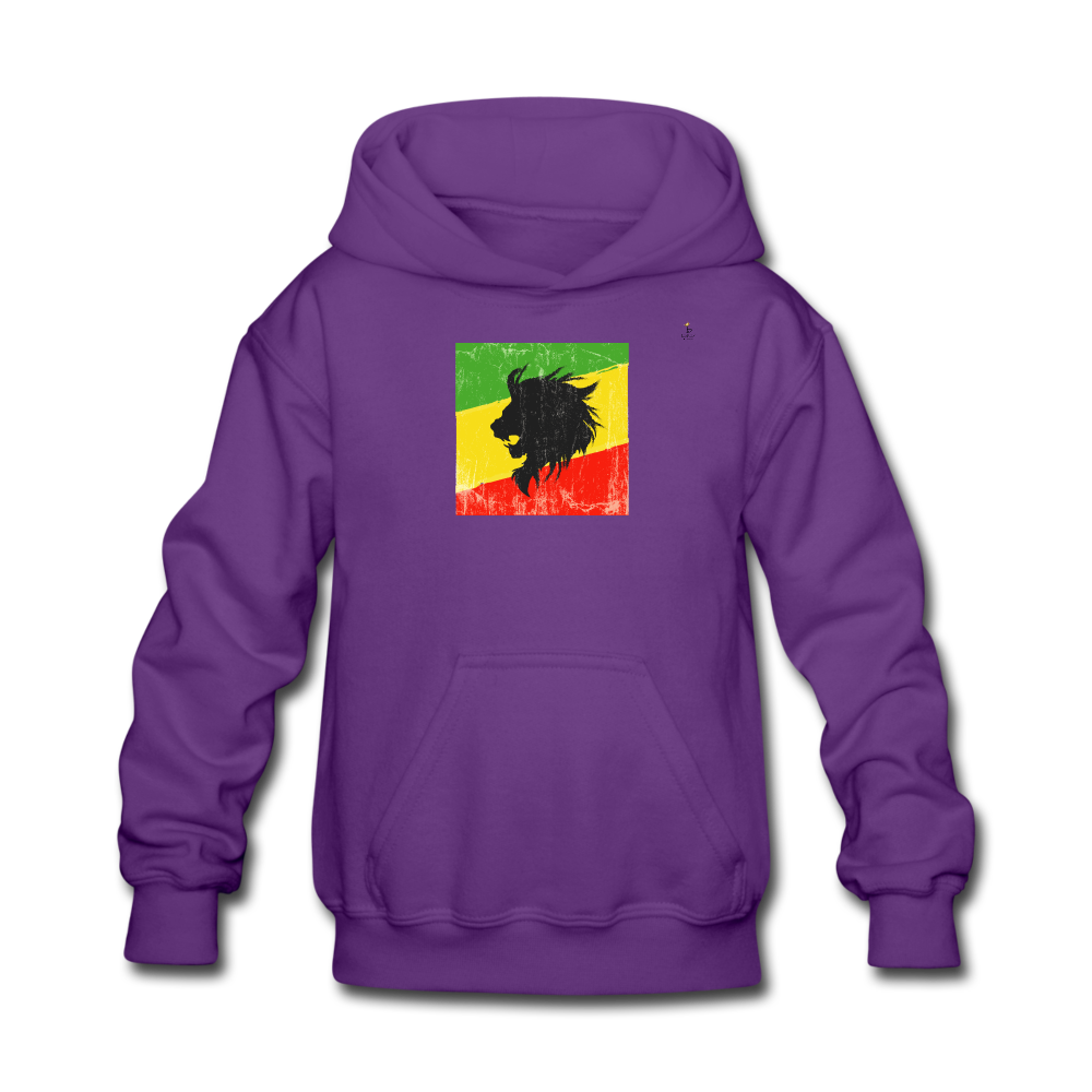 Lion of Judah - Kids' Hoodie - purple