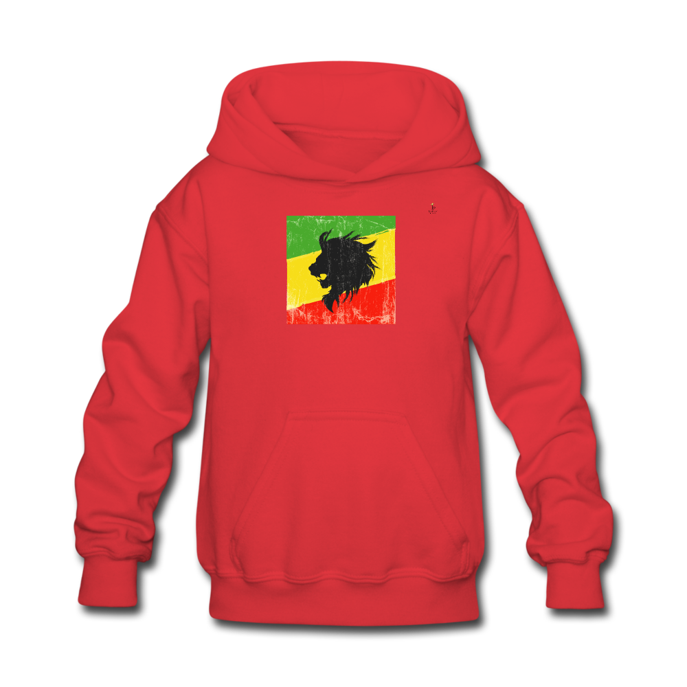 Lion of Judah - Kids' Hoodie - red