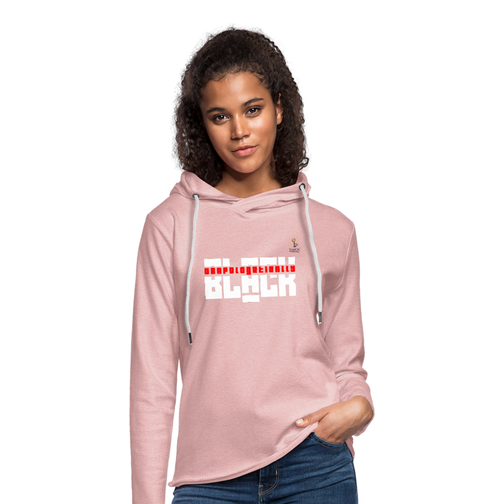 Unapologetically Black - Unisex Lightweight Terry Hoodie - cream heather pink