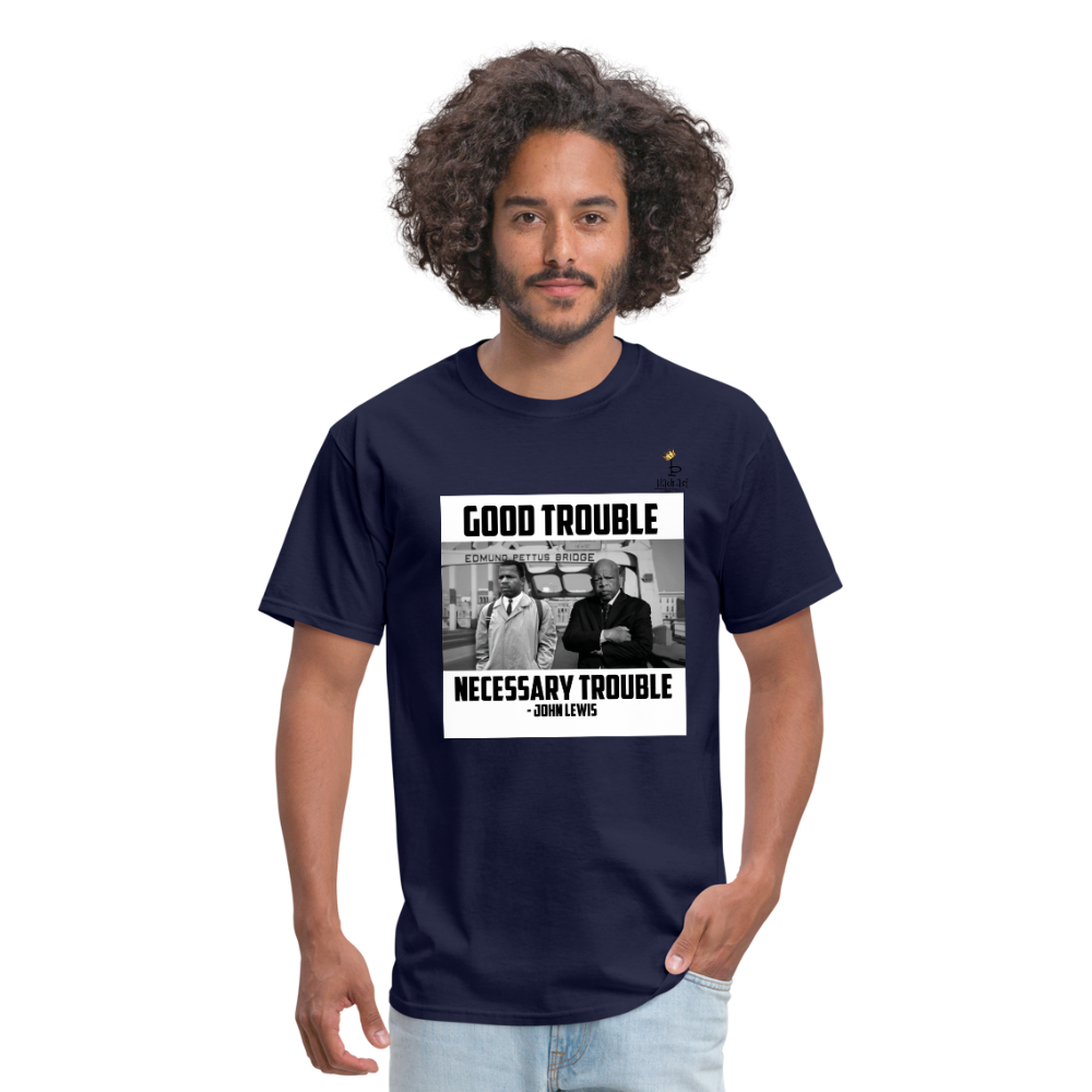 Good Trouble - Men's T-Shirt - navy