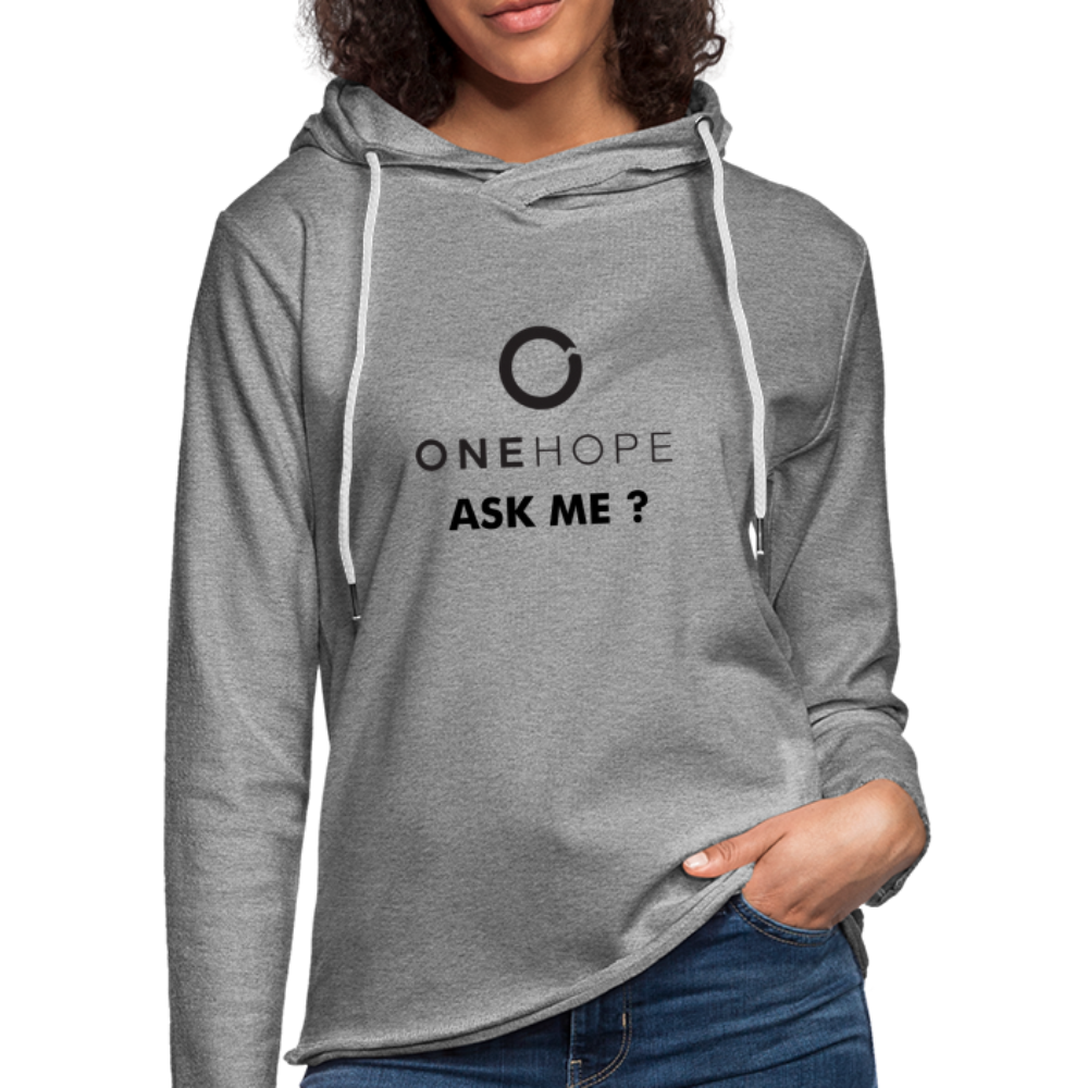 One Hope - Unisex Lightweight Terry Hoodie - heather gray
