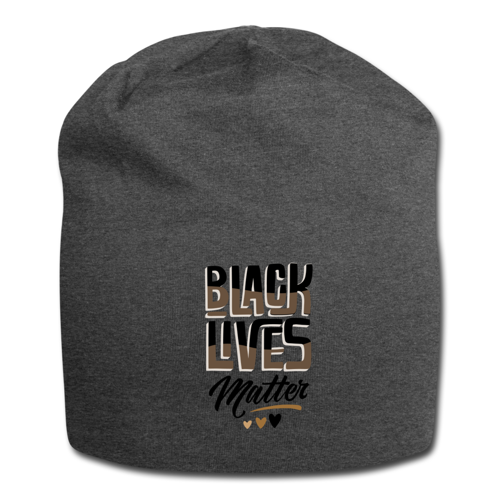 Black Lives Matter - Jersey Beanie - charcoal gray
