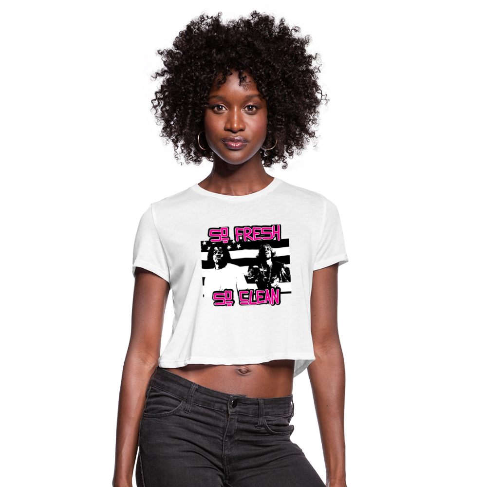 So Fresh So Clean - Women's Cropped T-Shirt - white