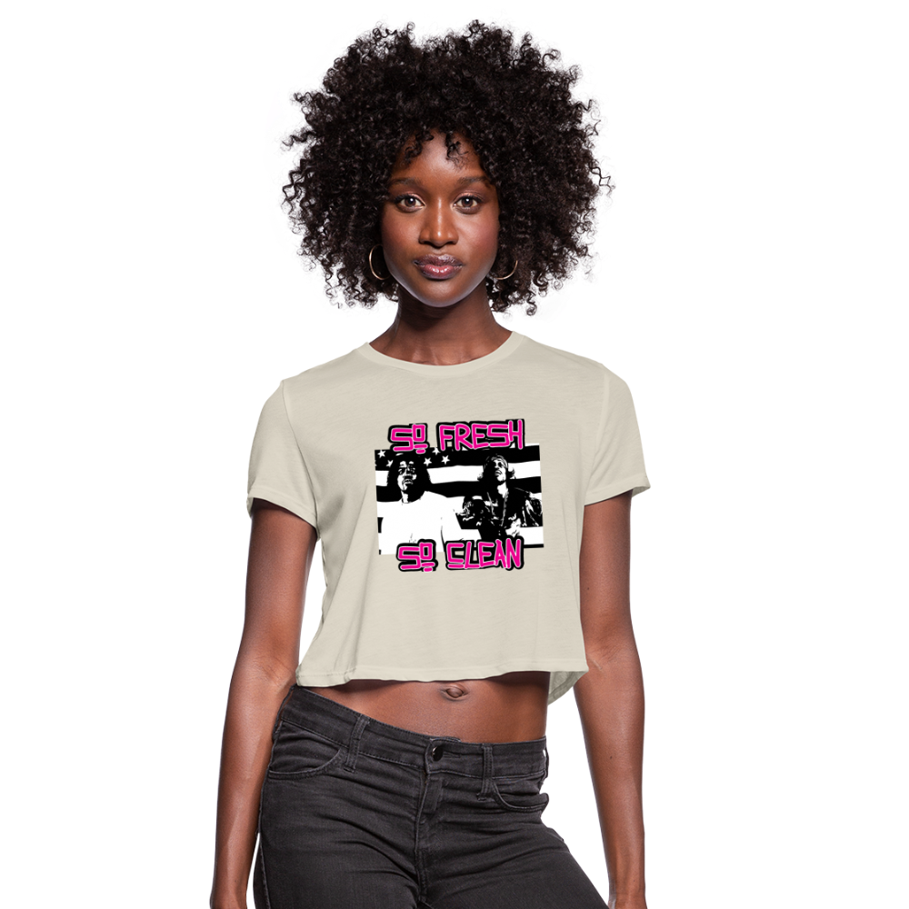 So Fresh So Clean - Women's Cropped T-Shirt - dust