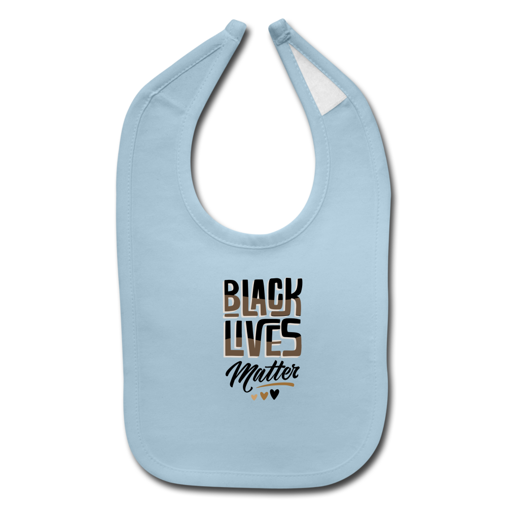 BLM Baby Bib - light blue