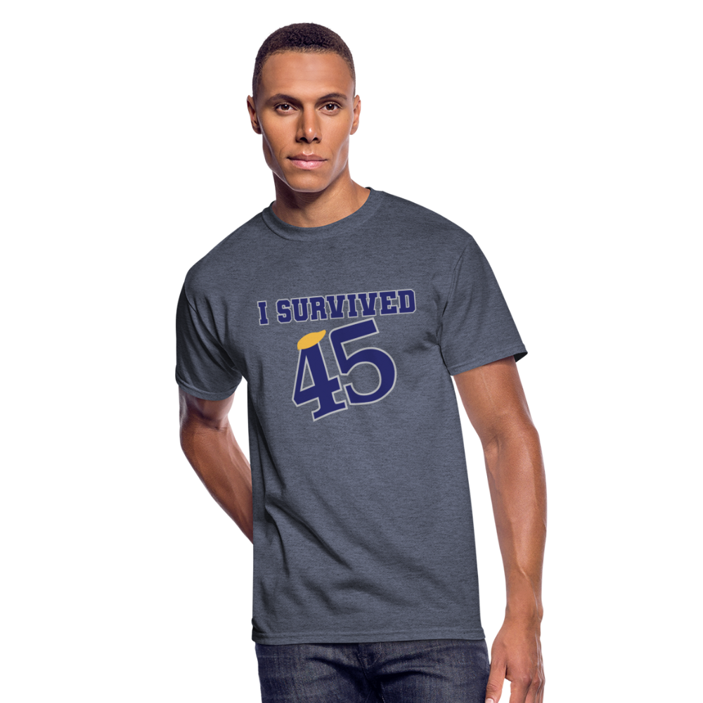 I Survived 45 - T-Shirt - navy heather
