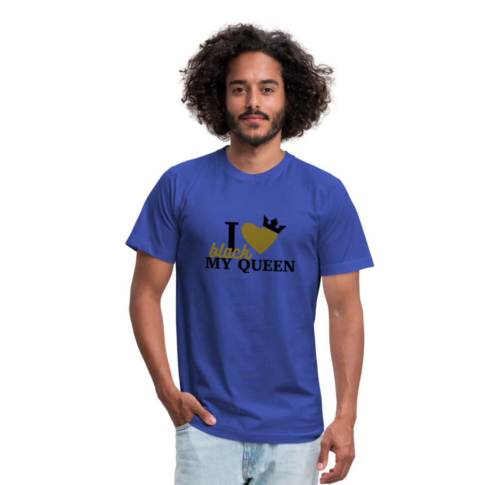 I Love My Black Queen - royal blue