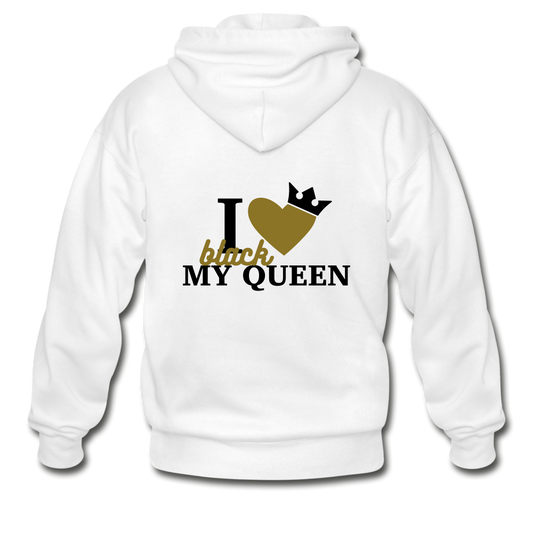 I Love My Black Queen - white
