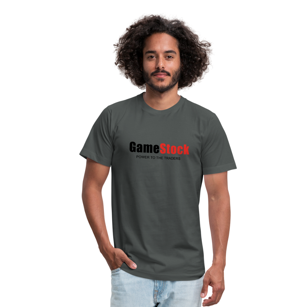 Game Stock - Power To The Trader - T-Shirt - asphalt