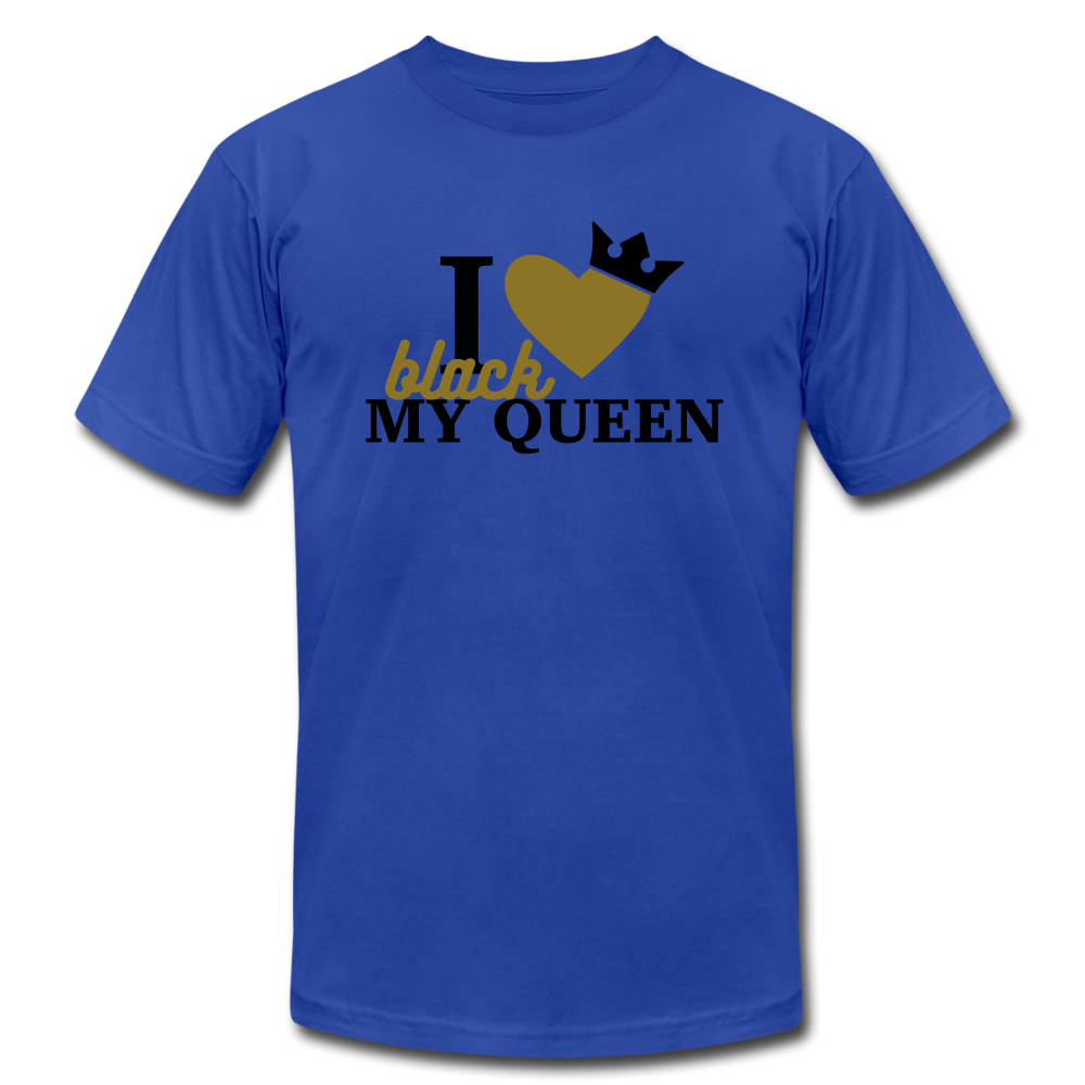 I Love My Black Queen - royal blue