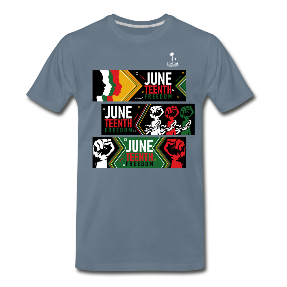 Juneteenth - Freedom Day Premium T-Shirt - steel blue