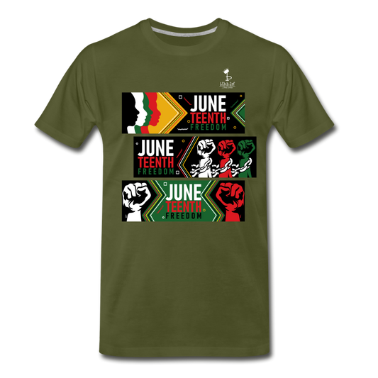 Juneteenth - Freedom Day Premium T-Shirt - olive green