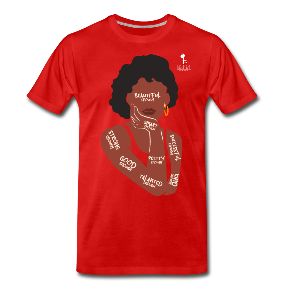 I Am Enough Women's Premium T-Shirt - red