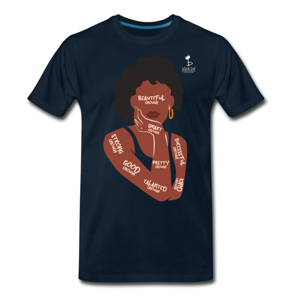 I Am Enough Women's Premium T-Shirt - deep navy