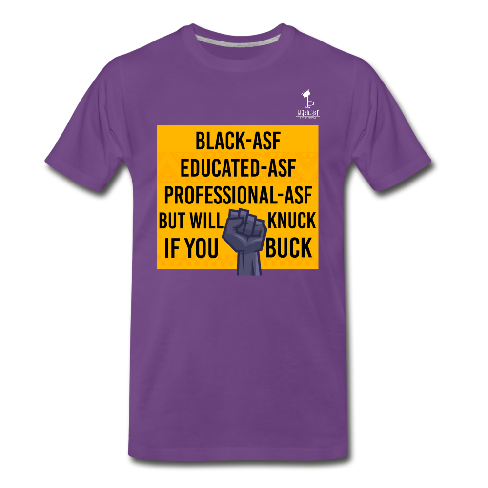 Knuck If You Buck - Premium T-Shirt - purple