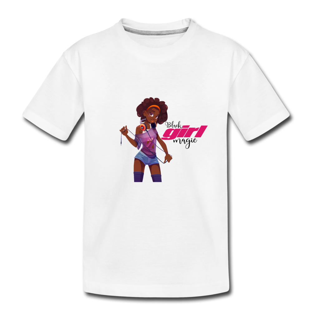 Black Girl Magic Kids - white