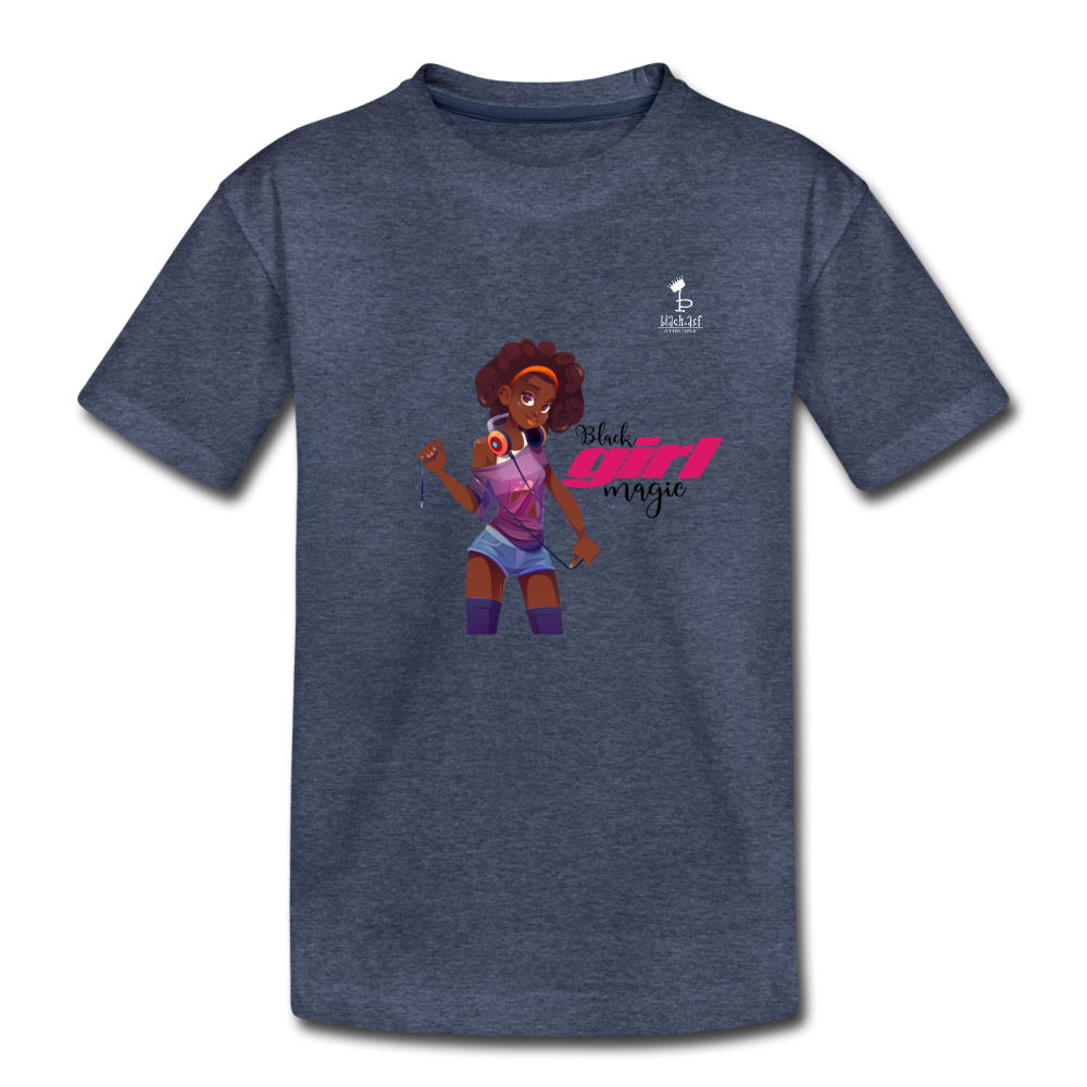 Black Girl Magic Kids - heather blue