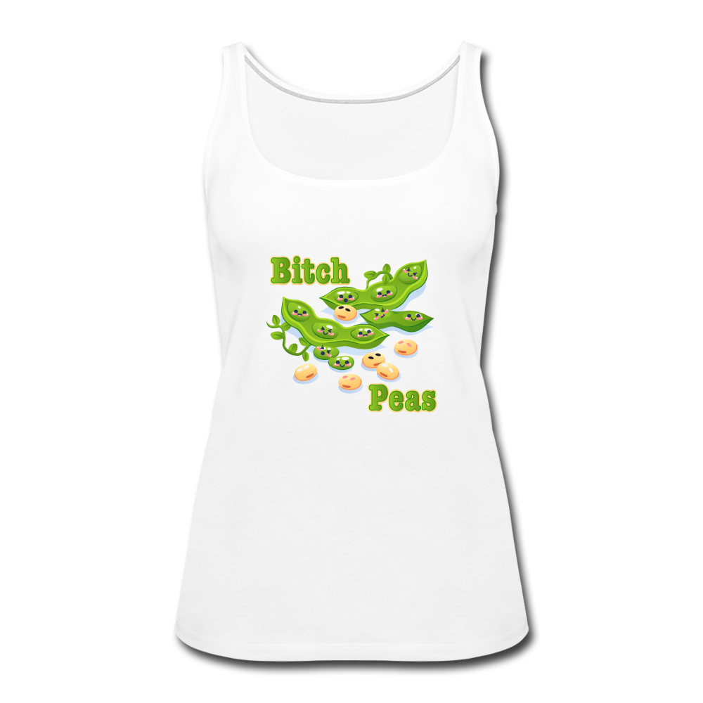 Bitch Peas Tank Top - white