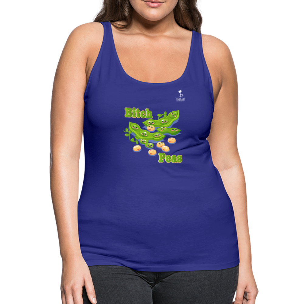 Bitch Peas Tank Top - royal blue