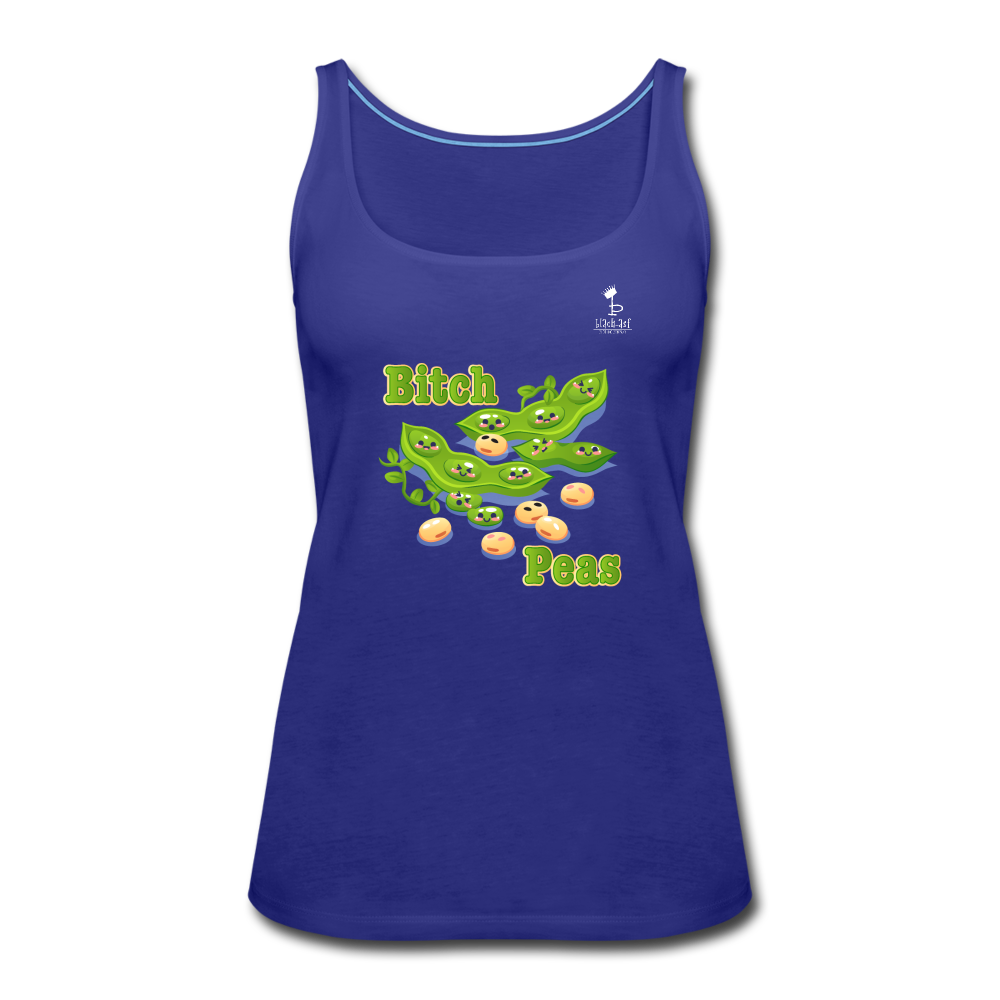 Bitch Peas Tank Top - royal blue
