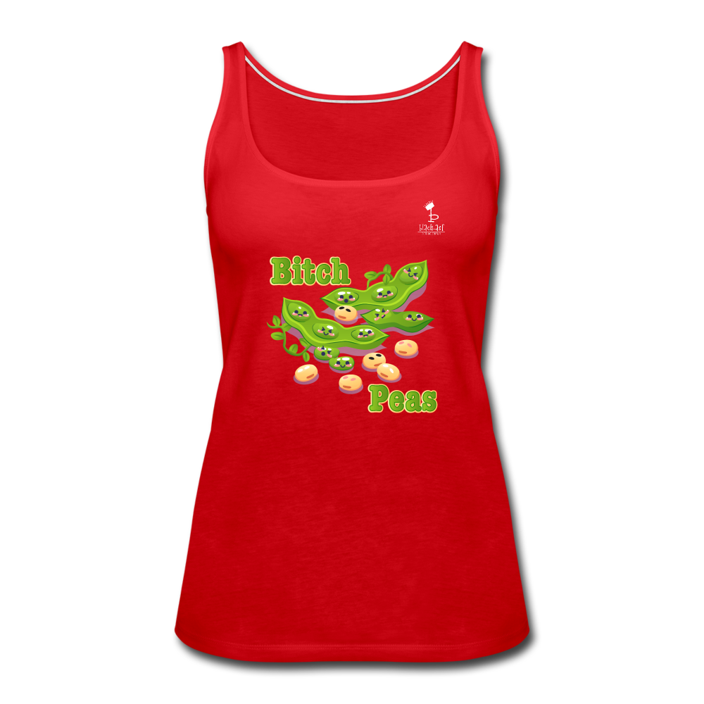 Bitch Peas Tank Top - red