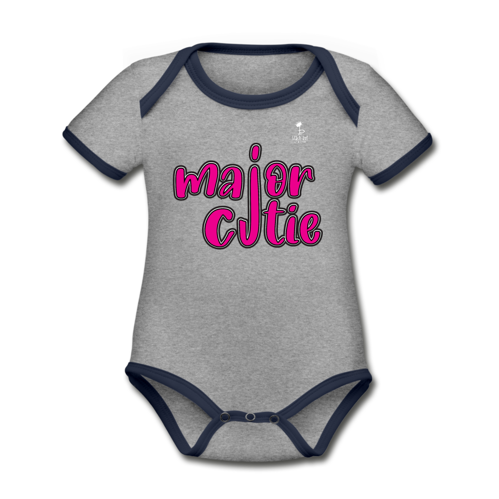 Major Cutie Baby - heather gray/navy