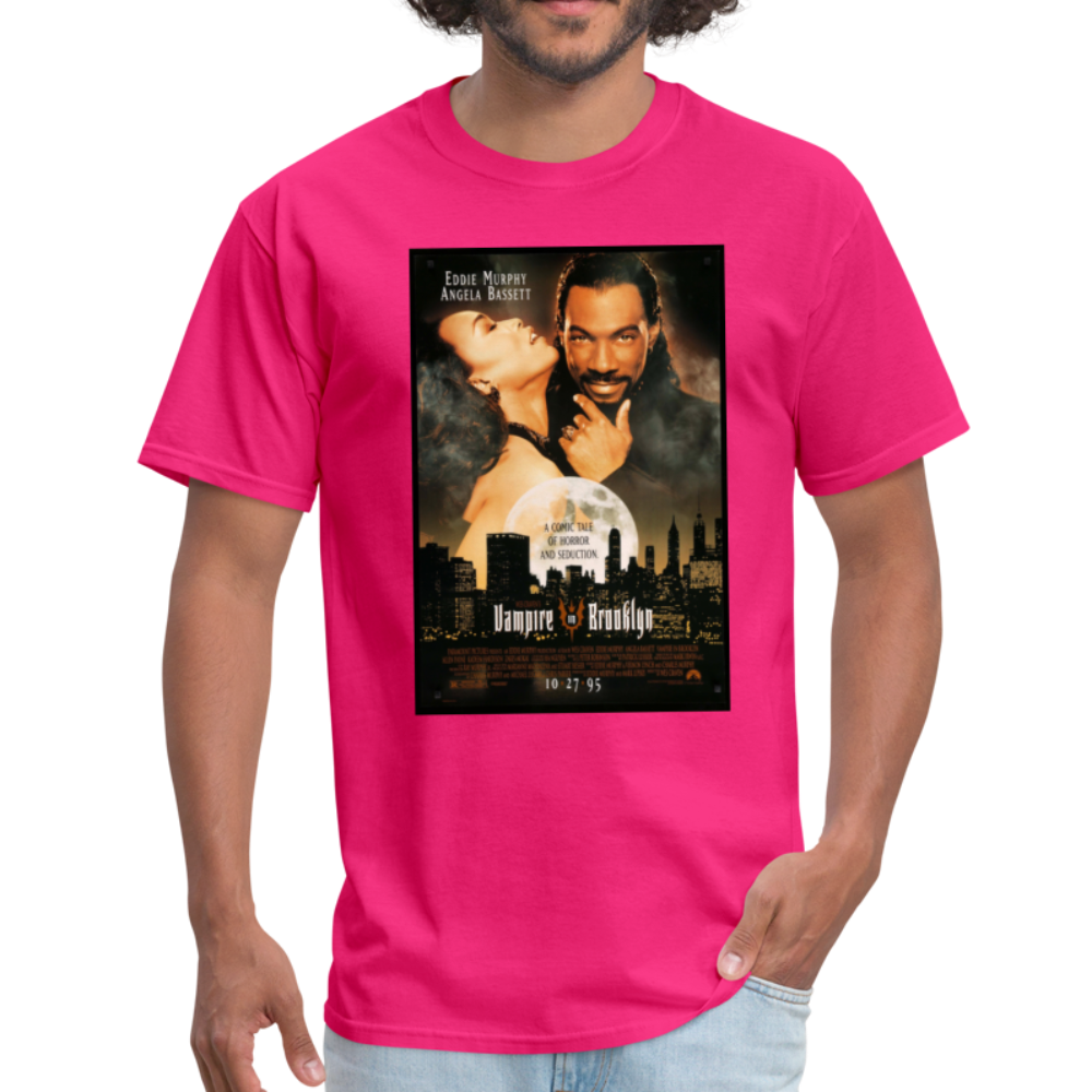 Vampire in Brooklyn - Halloween Tee - fuchsia