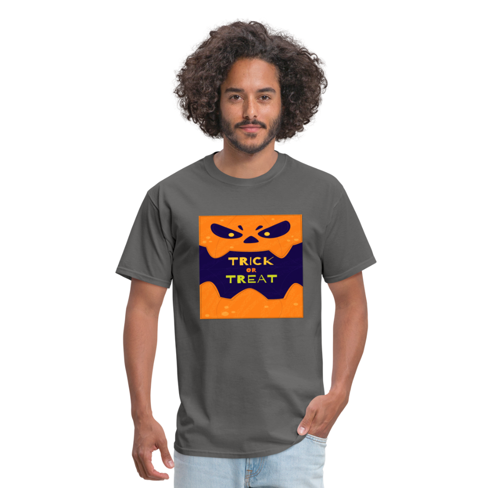 Trick or Treat - Halloween Tee - charcoal