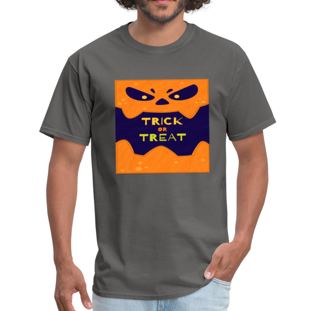 Trick or Treat - Halloween Tee - charcoal