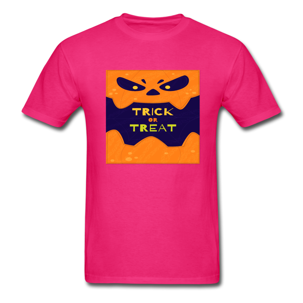 Trick or Treat - Halloween Tee - fuchsia
