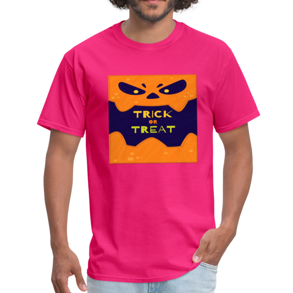 Trick or Treat - Halloween Tee - fuchsia