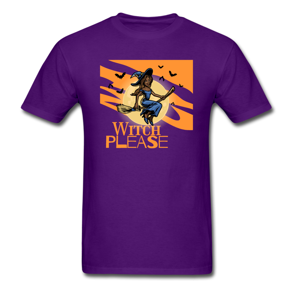 Witch Please - Halloween Tee - purple