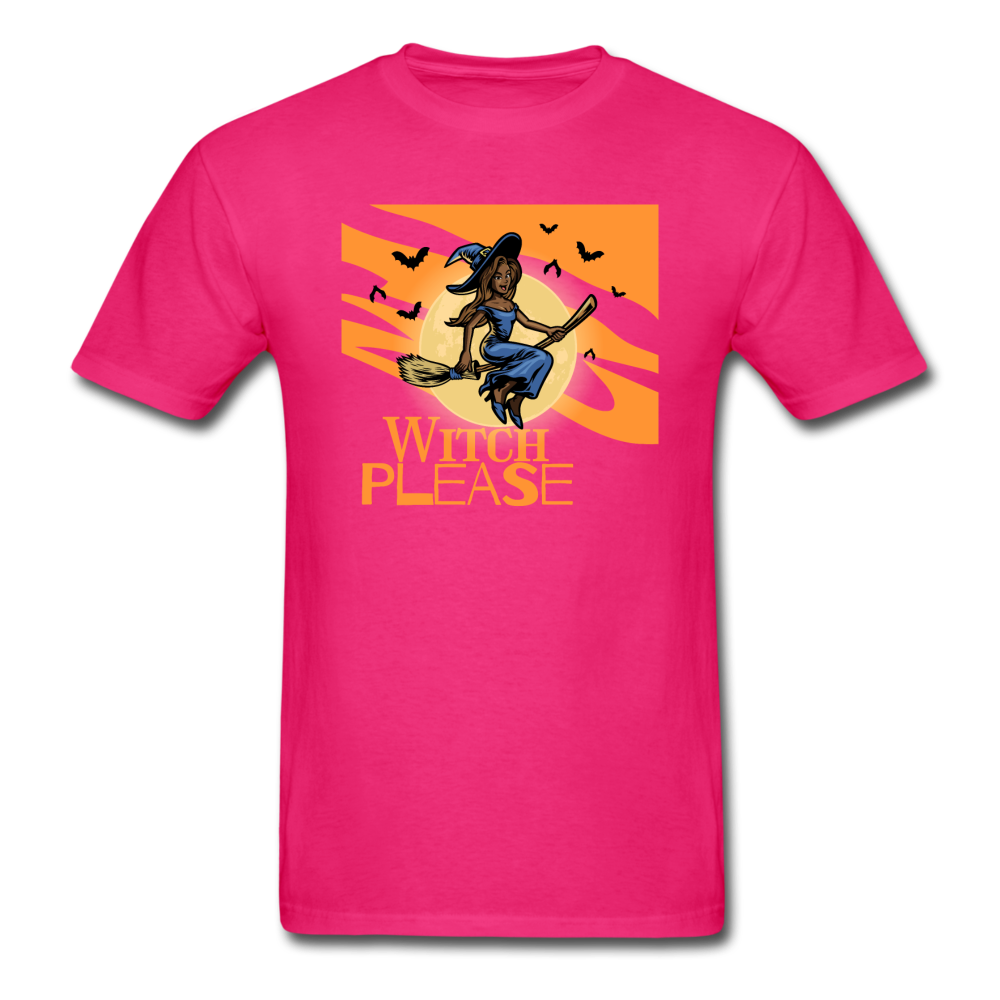 Witch Please - Halloween Tee - fuchsia