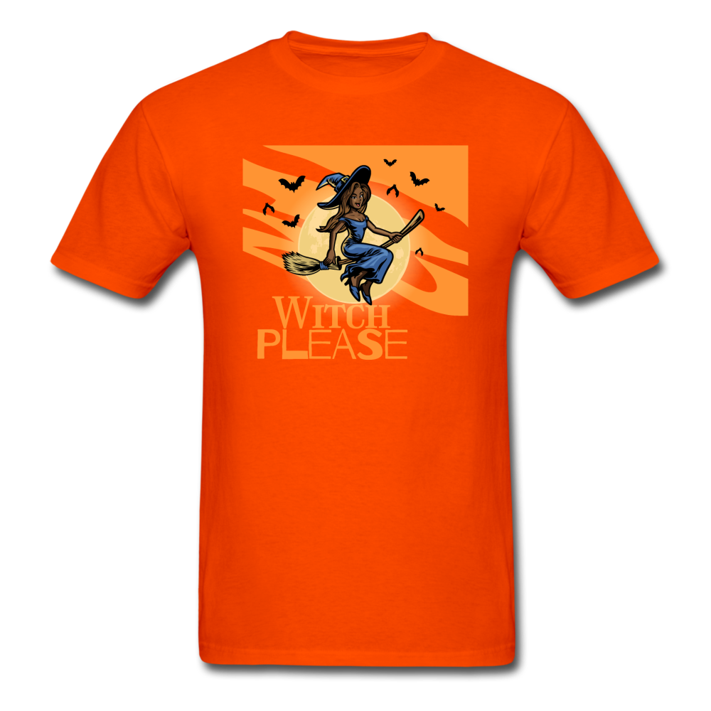 Witch Please - Halloween Tee - orange