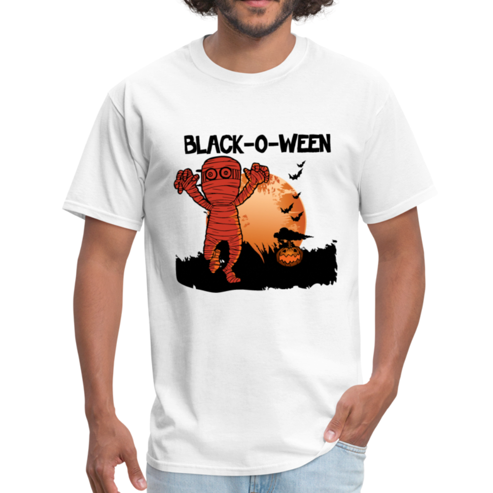 Black-O-Ween Halloween T-Shirt - white