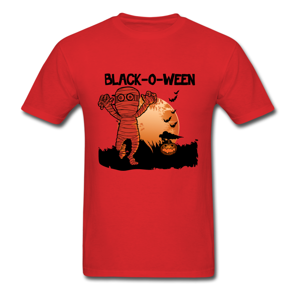 Black-O-Ween Halloween T-Shirt - red