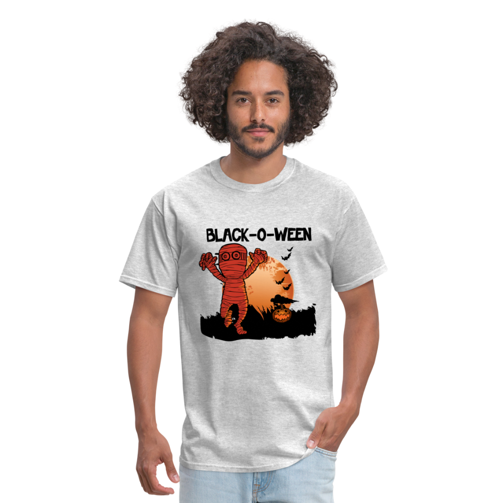 Black-O-Ween Halloween T-Shirt - heather gray