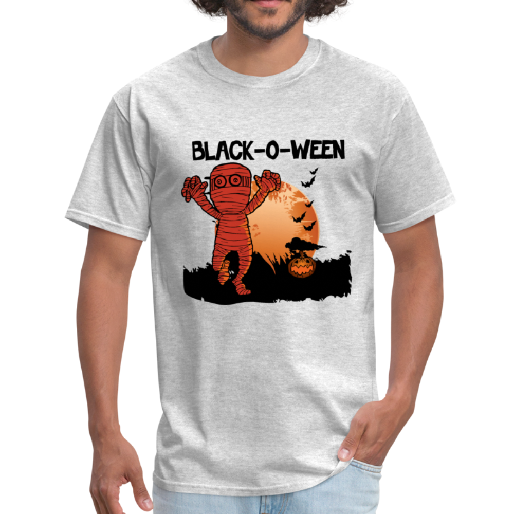 Black-O-Ween Halloween T-Shirt - heather gray